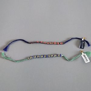 2/$14 Beaded Tie Bracelet Set